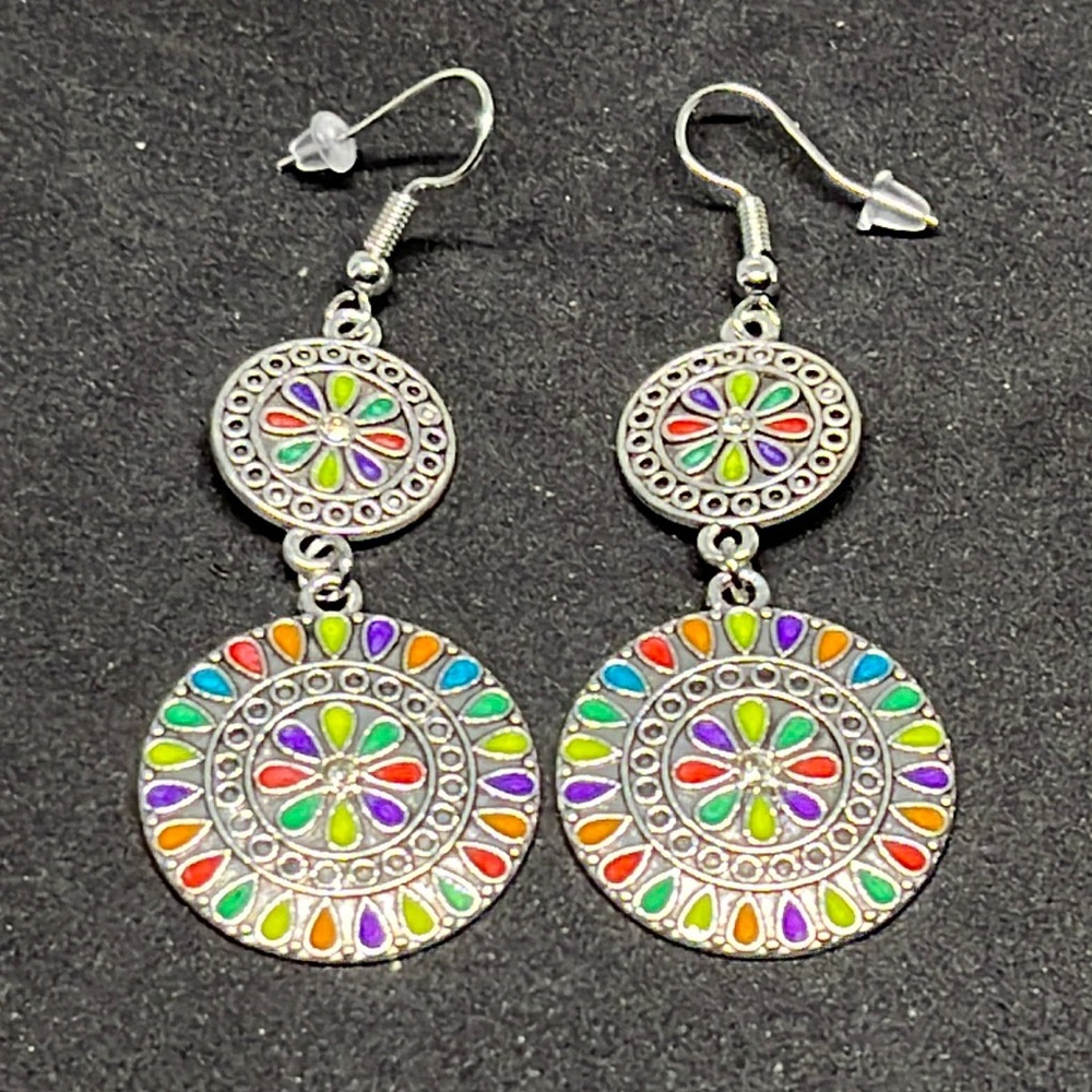 Earrings boho dangle aesthetic